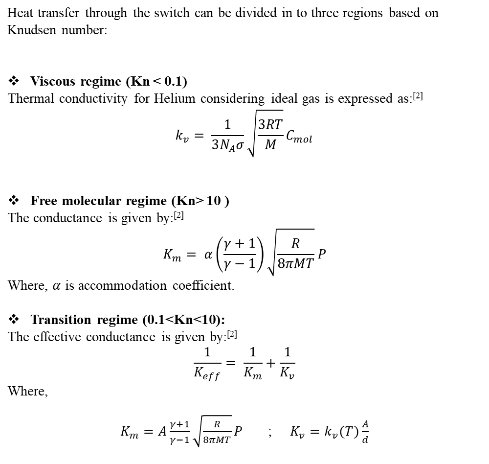 Equations for conductance in the viscous, free molecular and transition regimes